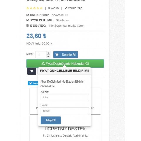 Price Tracking Notification Module Price Tracking Notification Module