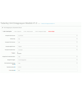 Supplier XML Module Supplier XML Module