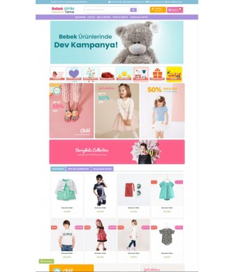 E-Commerce Market 3.x Baby Clothing Theme Full Package E-Commerce Market 3.x Baby Clothing Theme Full Package